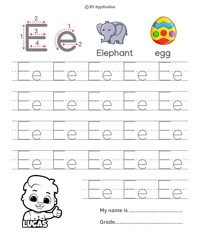 Alphabet Ee Letter 918