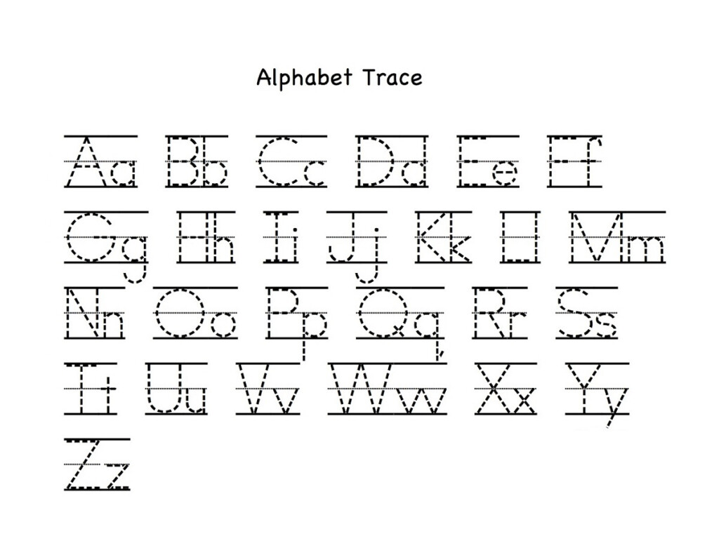 Alphabet Letter Tracing Printables Activity Shelter