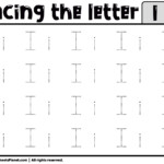 Art Collectibles Trace The Letter Ii Worksheet Prints Mip gt