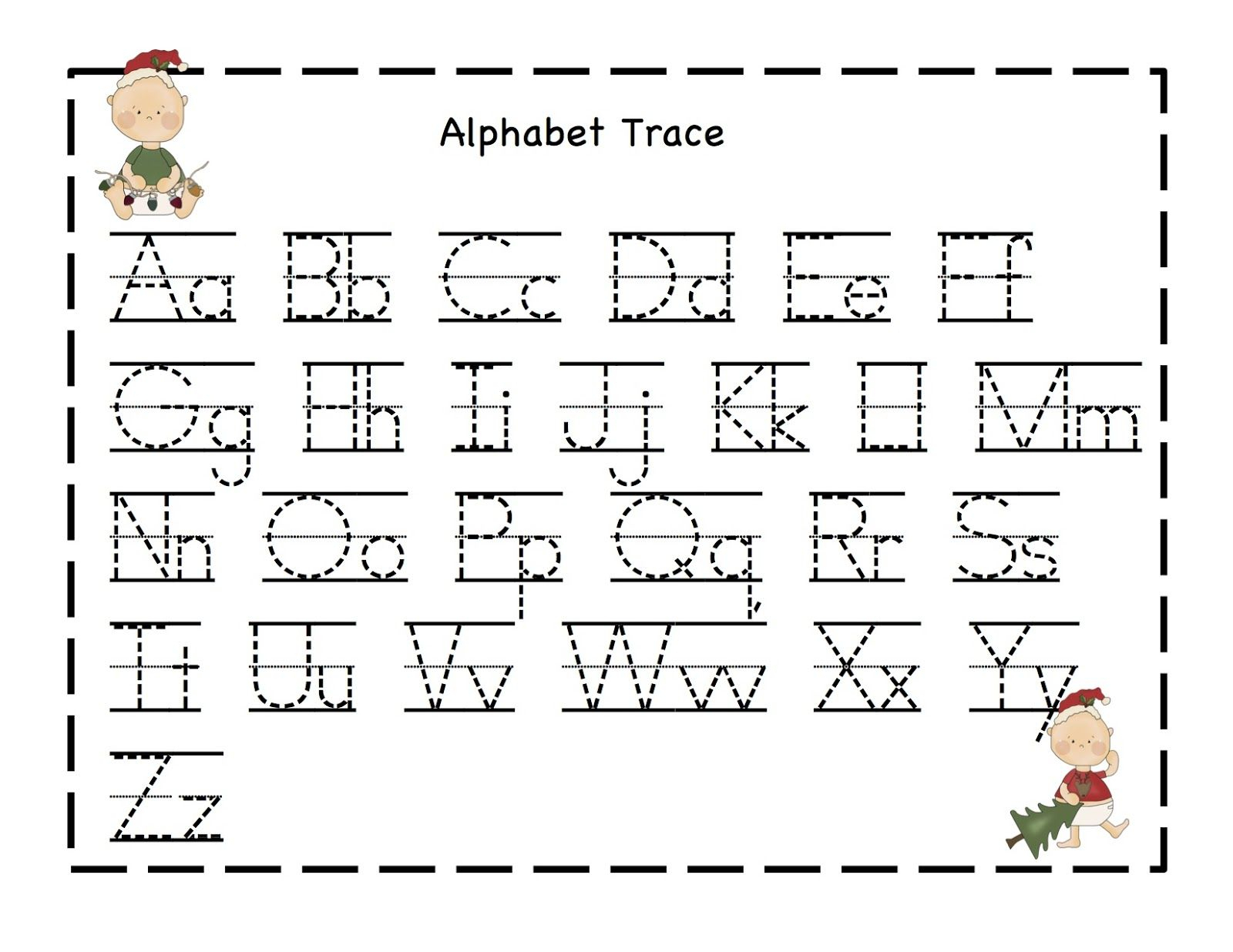 Cristmas Number And Letter Tracing Worksheets Dot To Dot Name Tracing