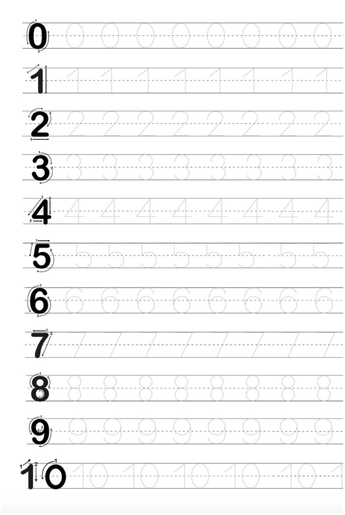 Free Printable Tracing Letters And Numbers Worksheets 