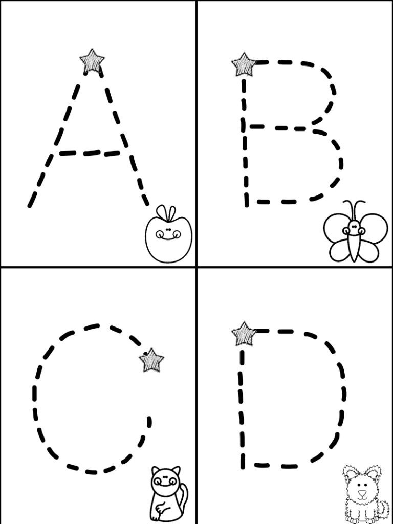 Free Traceable Alphabet Printables