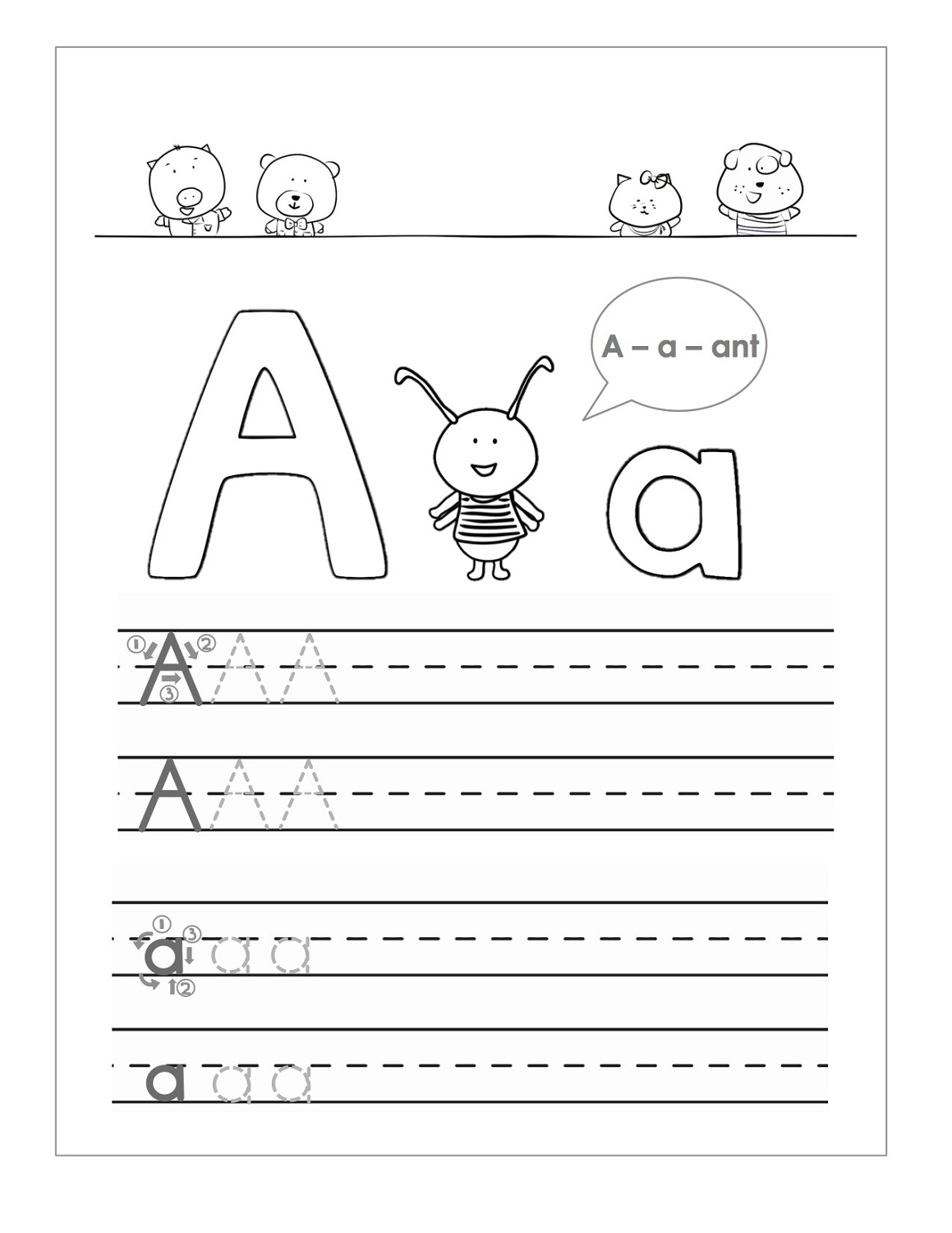 Letter Practice For Preschoolers Activity Shelter