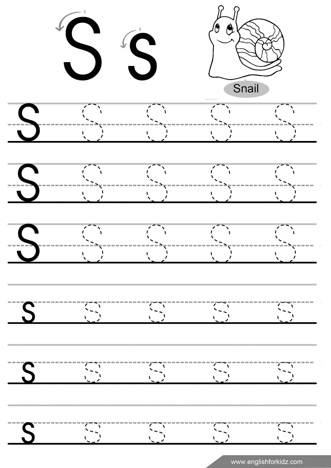 Letter Tracing Worksheets Letters K T
