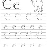 Printable Letter C Tracing Worksheet With Number And Arrow Guides