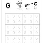 Trace Letter G Alphabet Printable 101 Activity