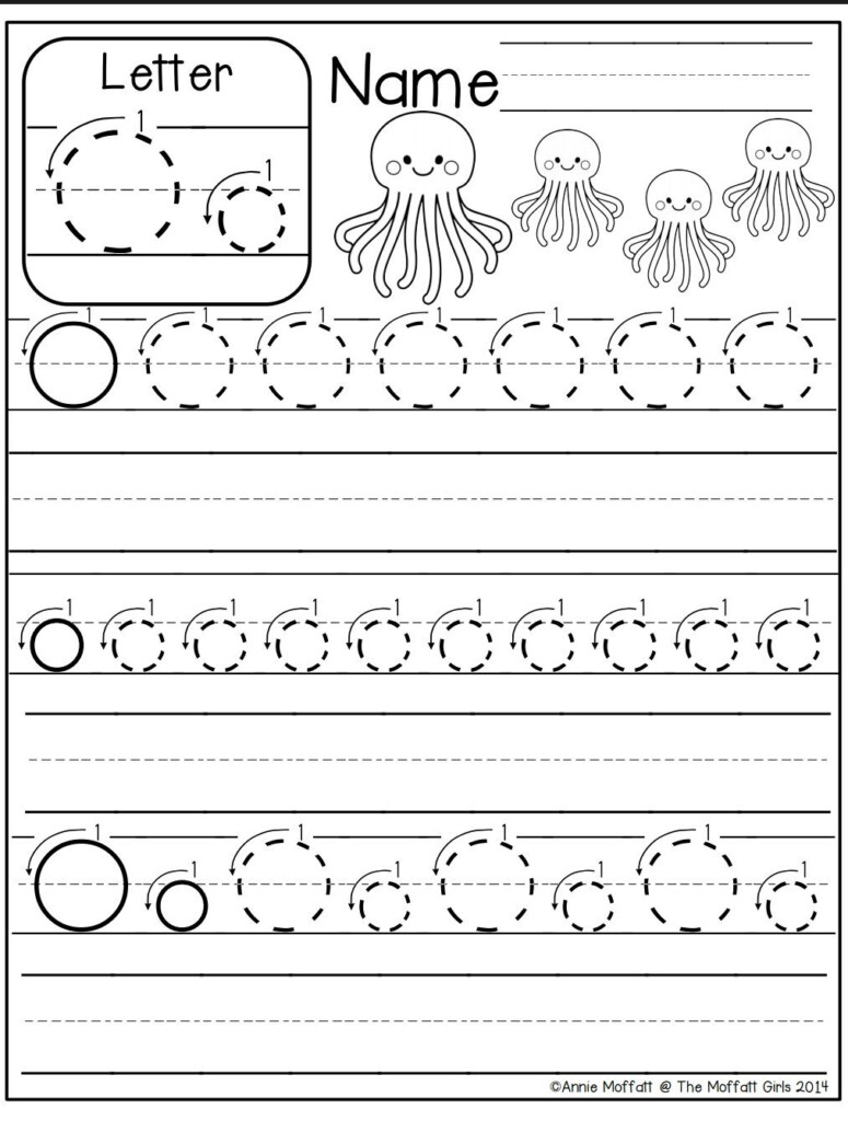Trace Letter O Worksheets Preschool TracingLettersWorksheets