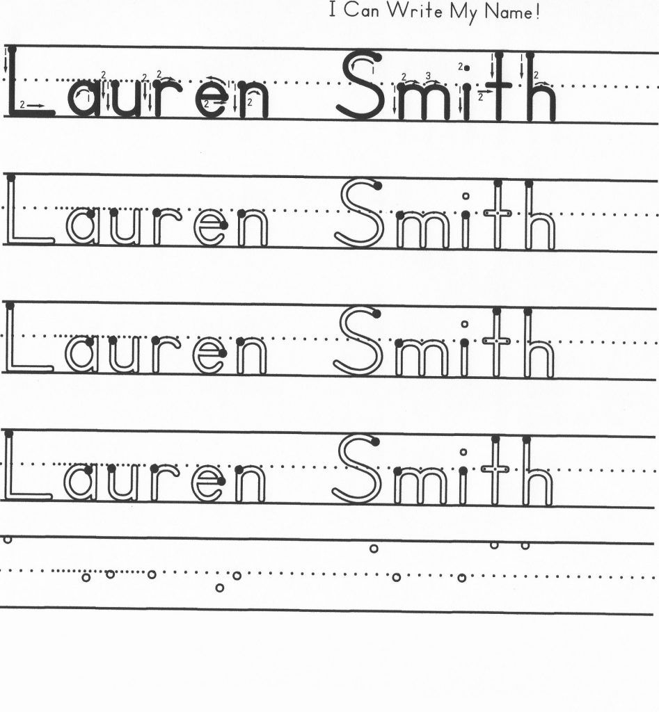 Traceable Name Worksheets Handwriting Worksheets For Kids Free
