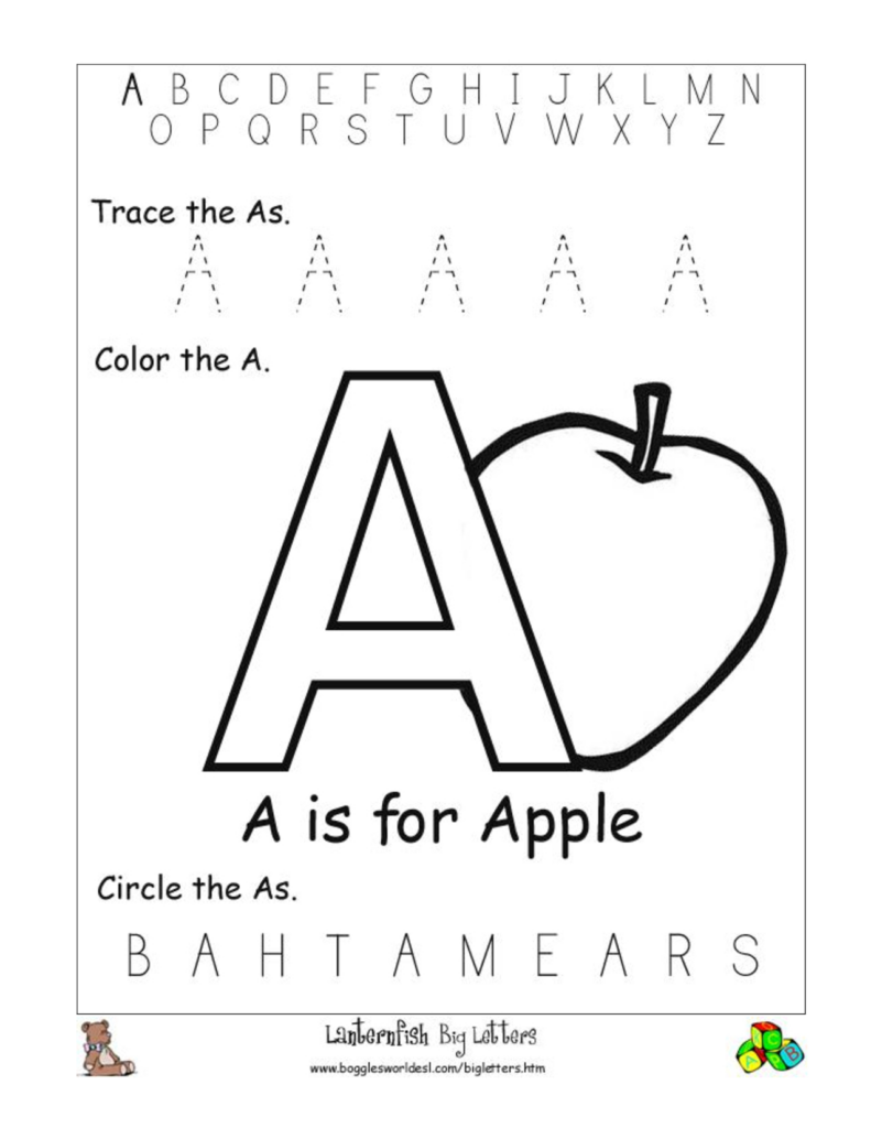 Tracing Big Letters Worksheets TracingLettersWorksheets