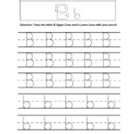 Tracing Letter B Worksheet