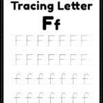 Tracing Letter F Alphabet Worksheet Free Printable PDF