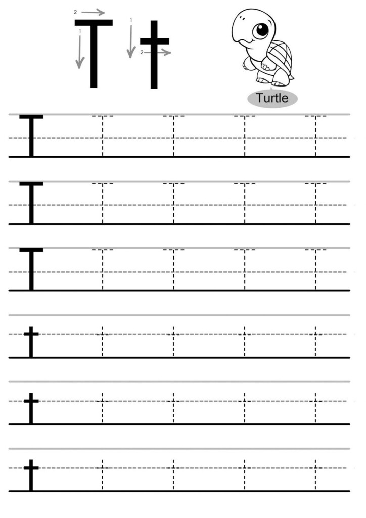 Tracing Letter T Worksheets TracingLettersWorksheets