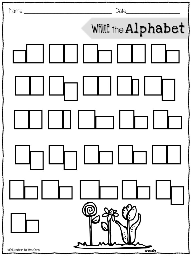 Tracing Letters On Worksheets For Handwriting Practice For Occupational 