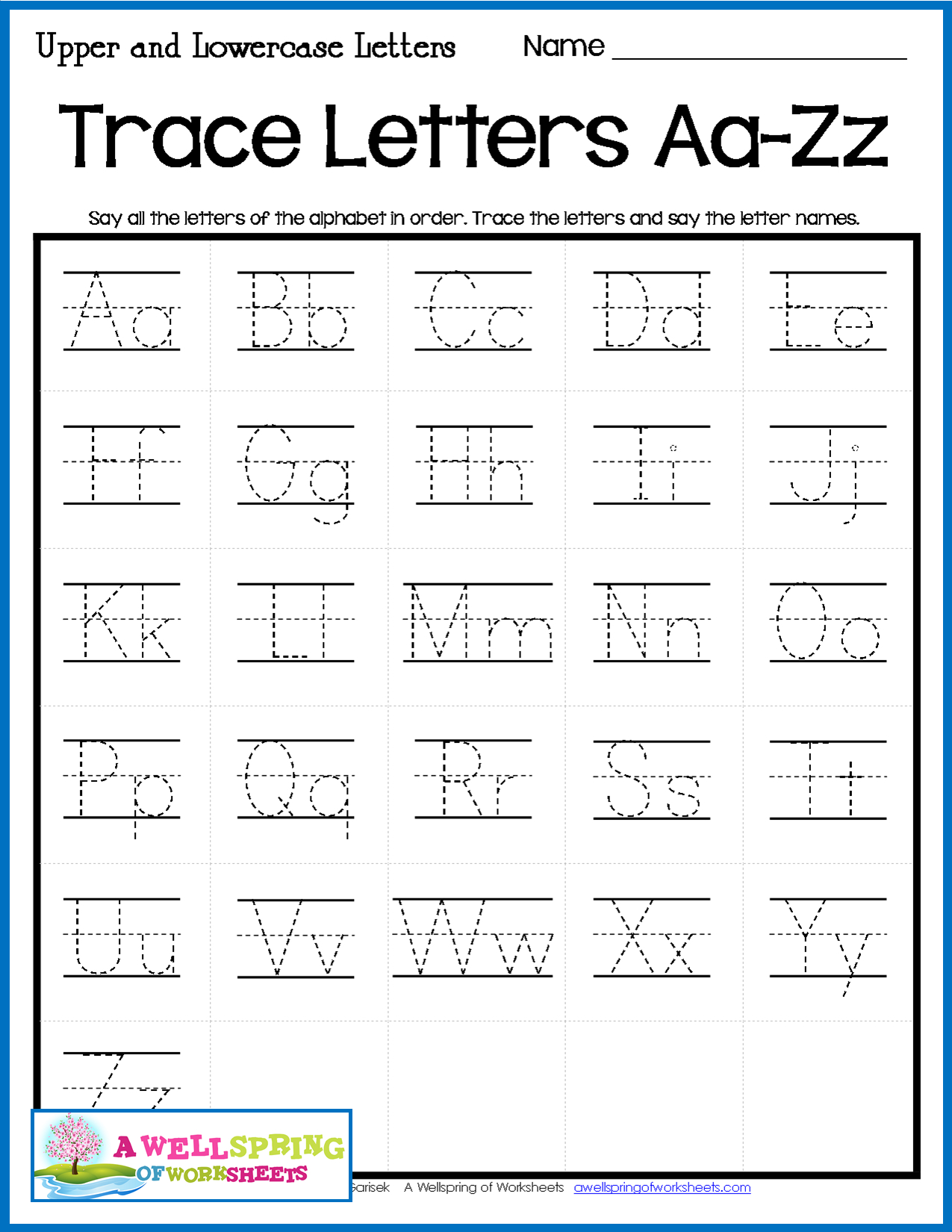 Tracing Lowercase Letters For Preschool TracingLettersWorksheets Tracing Lowercase Letters For Preschool TracingLettersWorksheets