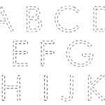 28 Guilt Free Large Traceable Alphabet Letters Tips Coloring Pages Fun