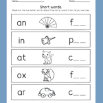3 Letter Words For Kids Worksheets Diraletter