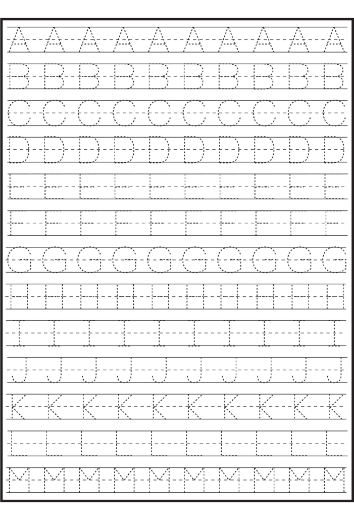Abc Printables Tracing Printable World Holiday