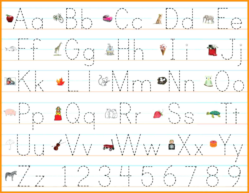 Abc Tracing Worksheets Printable