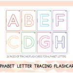 Alphabet Letter Tracing Flashcards Teaching Resources
