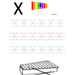Alphabet Tracing Letter Xx Free Preschool