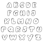 Bubble Letters Alphabet Bubble Letter Fonts Bubble Letters Alphabet