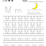 Capital Letter M Tracing Worksheets Numbersworksheetcom Capital