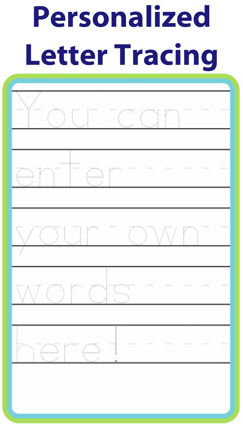 Create Your Own Number Tracing Worksheets Worksheet For Study