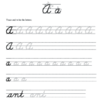 Cursive Learning Online Download Printable Cursive Alphabet Free