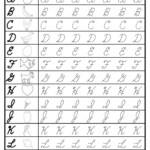 Cursive Uppercase Letter Tracing Worksheets Cursive Handwriting