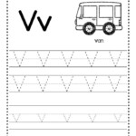 Free Letter V Tracing Worksheets