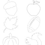 FREE Printable Fall Tracing Worksheet Fall Preschool Activities