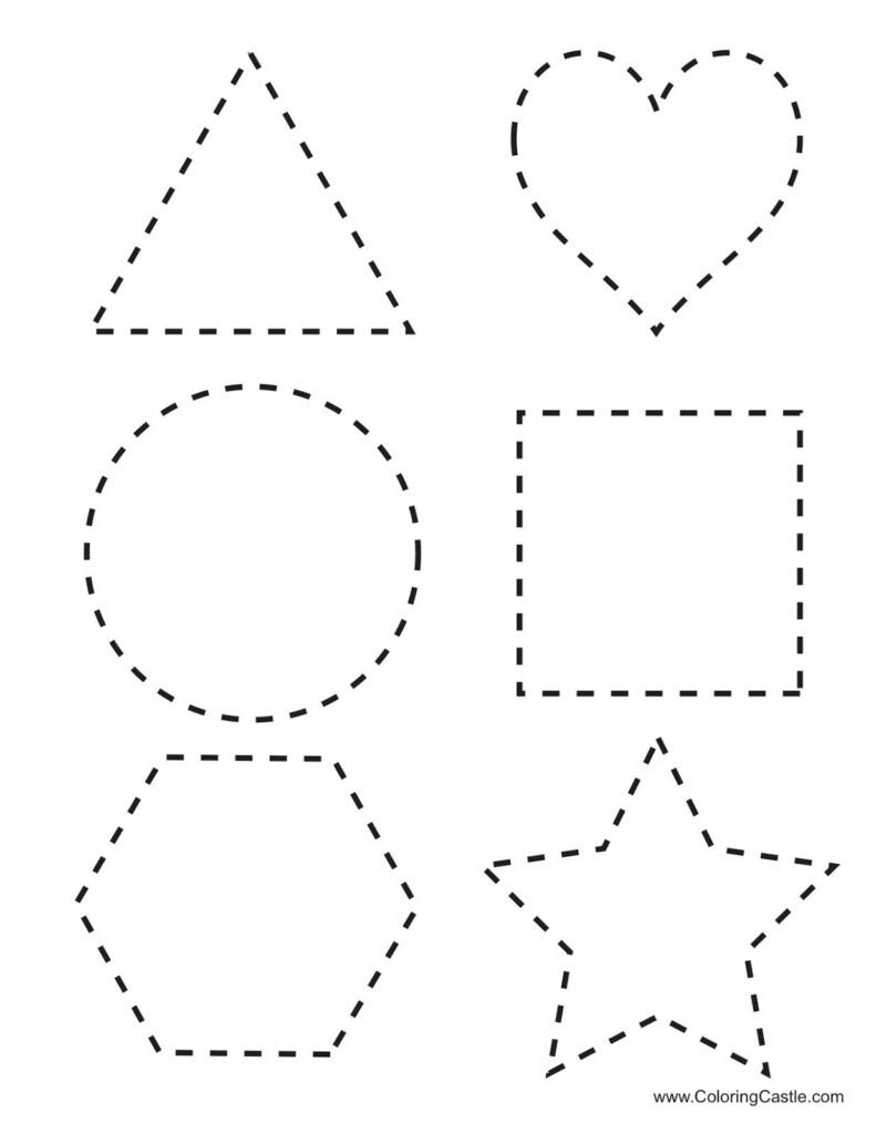 Free Printable Tracing Shapes Worksheets