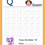 Free Printable Worksheet For Kids Trace Uppercase Letter Q
