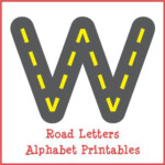 Free Road Letters Printable For Learning The Alphabet Gift Of