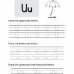Free Tracing Letter U Printable PDF Trace The Letter U