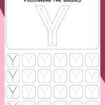 Guided Letter Tracing Y