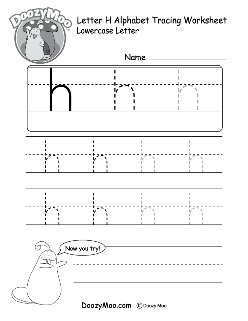 H Tracing Worksheet Paringin st1