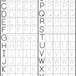 Kindergarten Letter Tracing Worksheets Free Printable Kindergarten