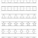 Kindergarten Tracing Lines Worksheets For 3 Year Olds Printable