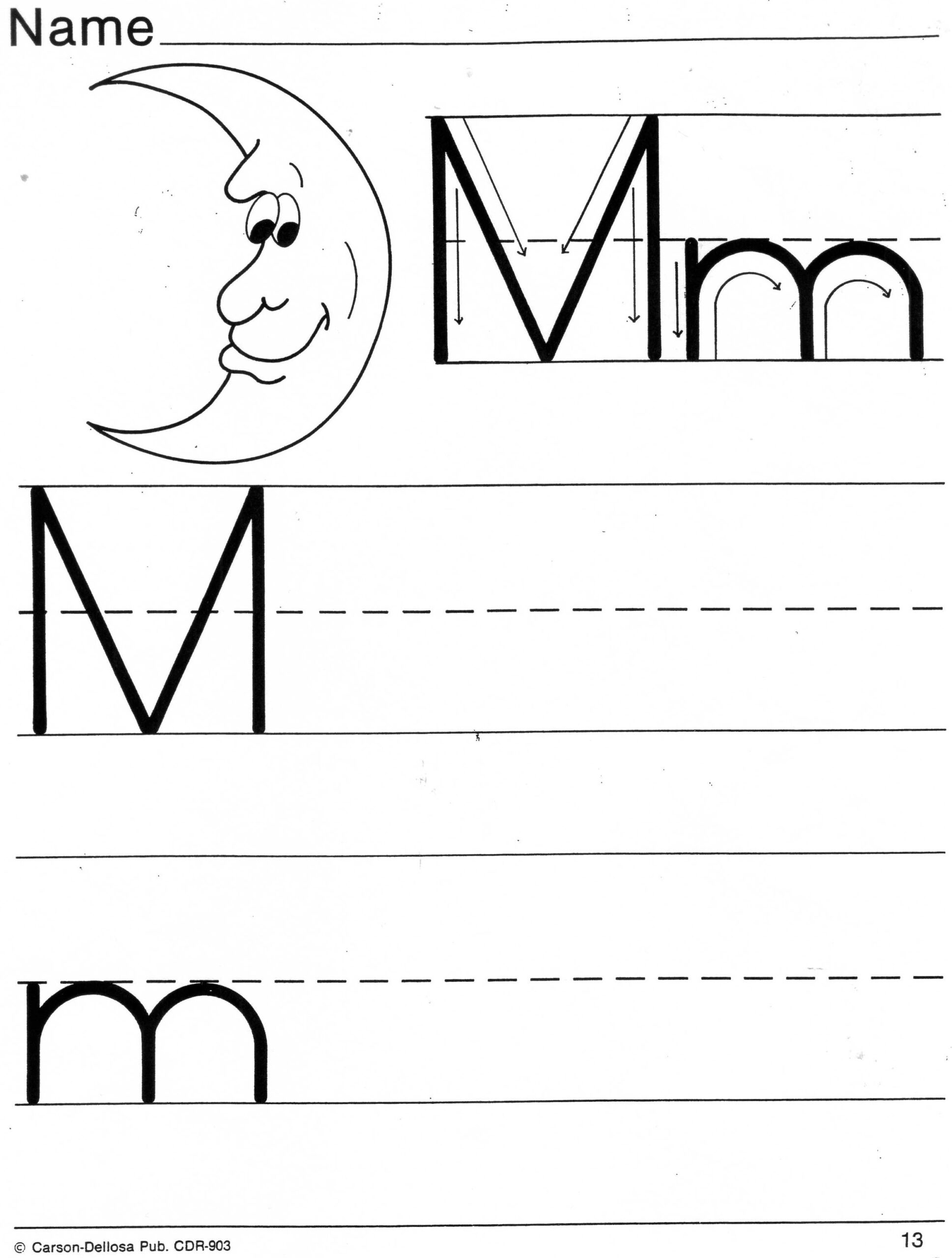 Letter M Printable Worksheets Letter M Printable Worksheets