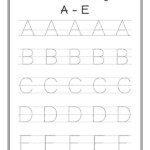 Letter Tracing A E Worksheets For Kindergarten Tracing Worksheets