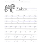 Letter Tracing Worksheets Letters U Z Tracing Letter Z Worksheet