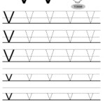 Letter V Worksheet Tracing Dot To Dot Name Tracing Website