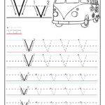 Letter V Worksheet Tracing Dot To Dot Name Tracing Website