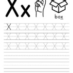 Letter X Tracing Worksheets