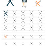 Letter X Tracing Worksheets