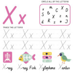 Letter X Worksheets For Kids Online Splashlearn Free Letter X Tracing