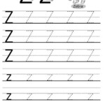 Letter Z Tracing Worksheet Handwriting Practice Worksheet Tracing