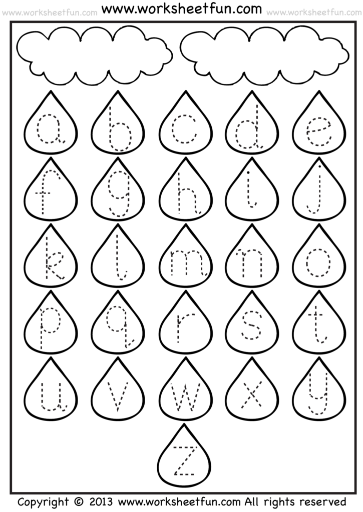Lowercase A Tracing Worksheet