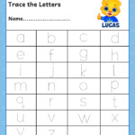 Lowercase Letter Tracing Worksheets Free Printable